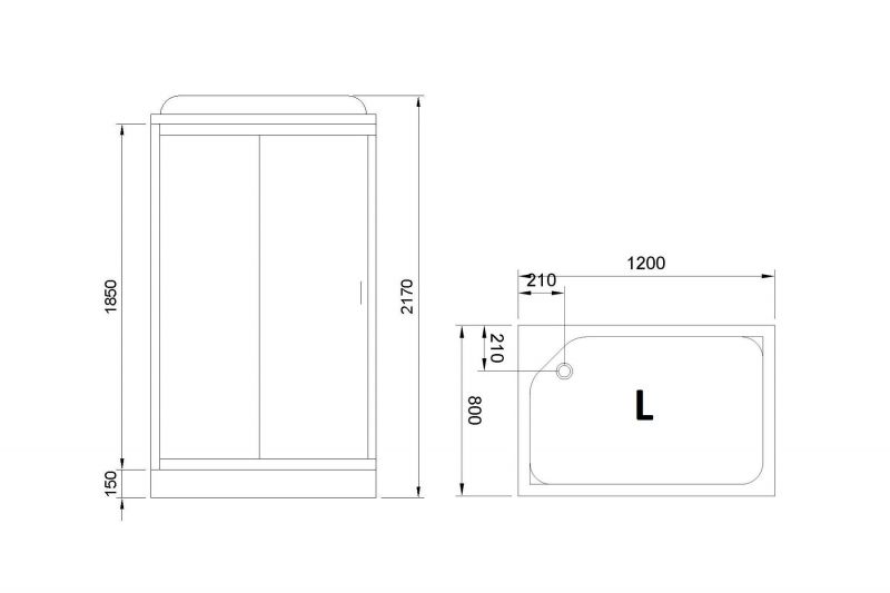 Душевая кабина Royal Bath HP RB8120HP4-MM-L