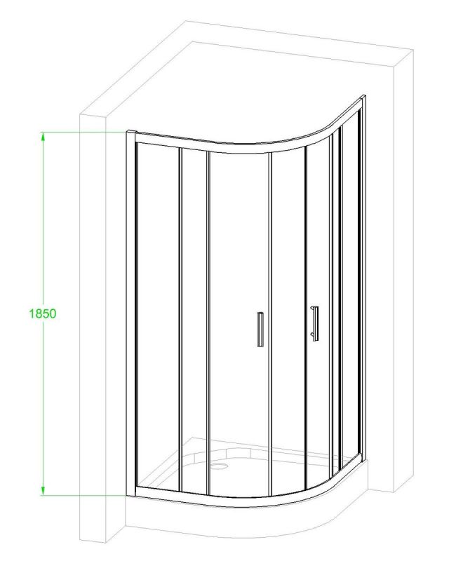 Душевой уголок Royal Bath  HKD RB90HKD-T-CH фото 3