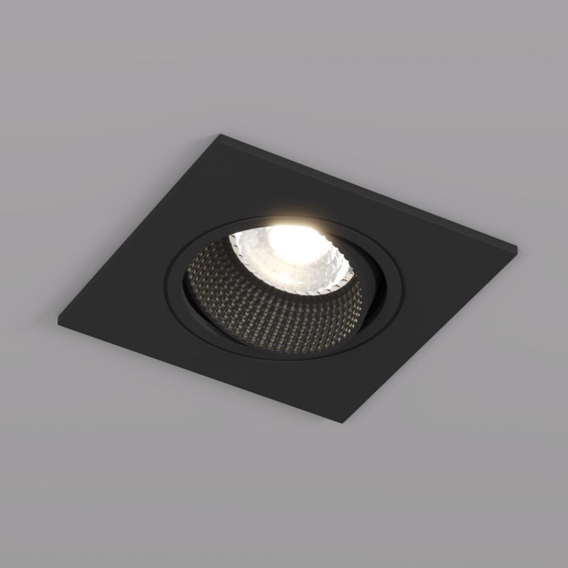 Встраиваемый светильник Denkirs DK3020BВ IP 20, 10 Вт, GU5.3, LED, черный/черный, пластик DK3071-BK фото 3