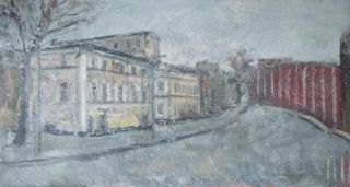 Картина "На Рогожке. Снегопад" Ягужинская Анна
