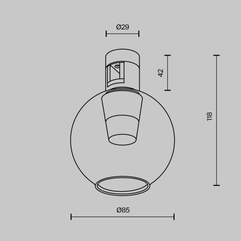 Трековый светильник Maytoni Bubble TR148-1-3W3K-B фото 3