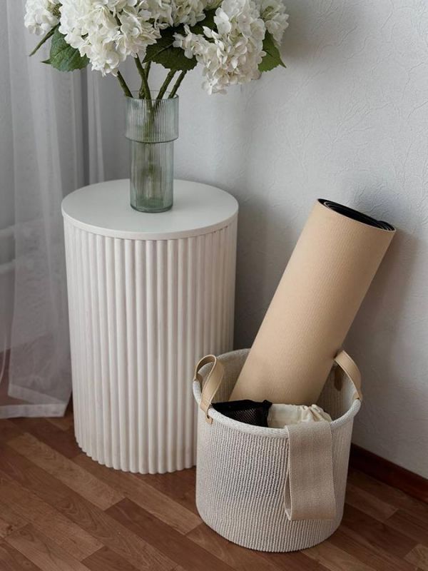 Корзина для хранения sustainable collection, D27х25 см, молочная фото 6