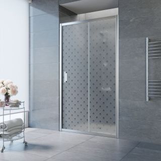 Душевая дверь Vegas Glass ZP 105 08 R05 R, профиль хром, стекло с узором