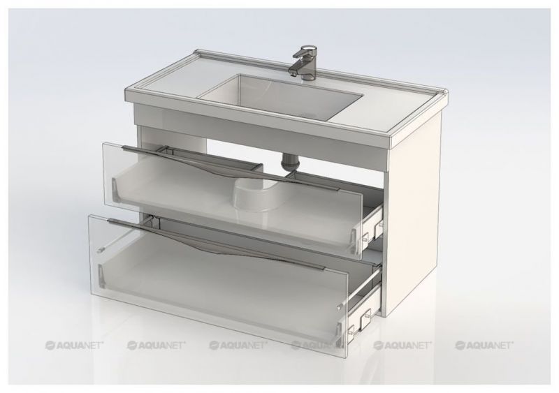 Тумба с раковиной Aquanet Эвора 100 белый 00212704 фото 7