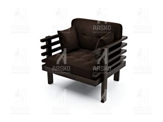 Кресло Стоун венге шоколадный велюр BD-2153421