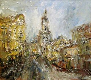 Картина "Московский пейзаж" 45x40 Желнов Николай