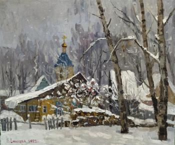 Картина "Пушистый снежок" Вилкова Елена