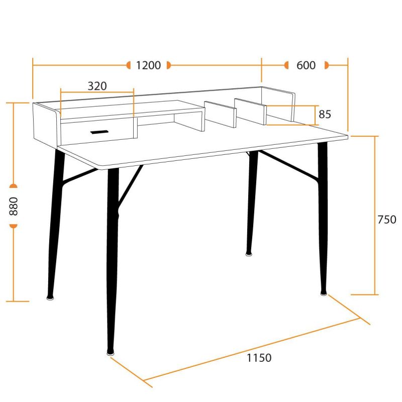 Cтол WD-13 TetChair WD-13 BD-2397275