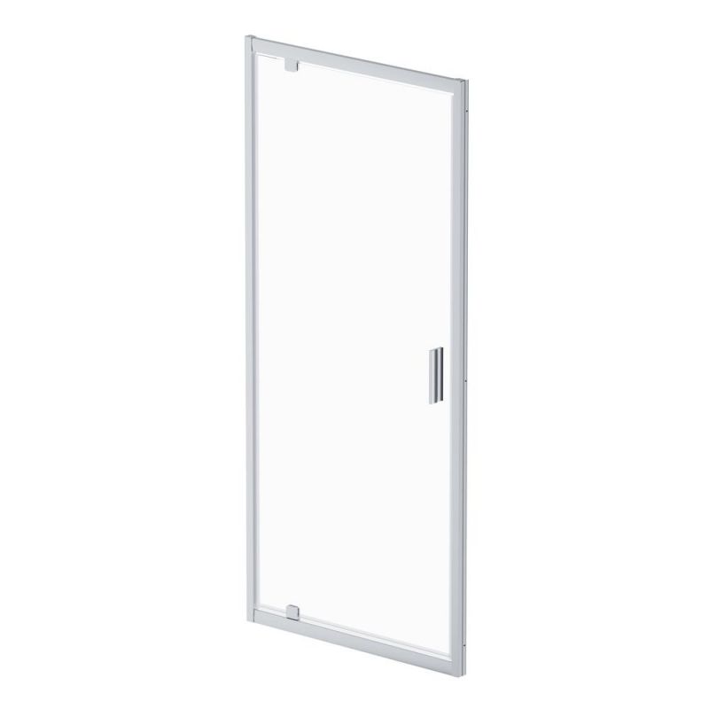 Душевая дверь AMPM Gem W90G-90-1P-MT 90x195 см, профиль хром матовый, стекло прозрачное фото 1
