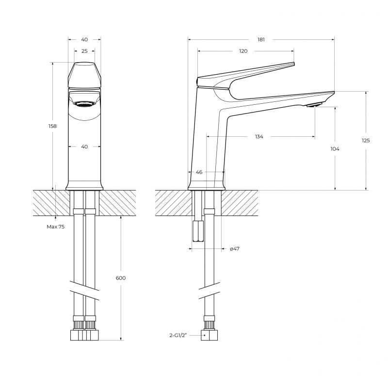 Смеситель для раковины CEZARES LINER-LS-01-W0, хром фото 4