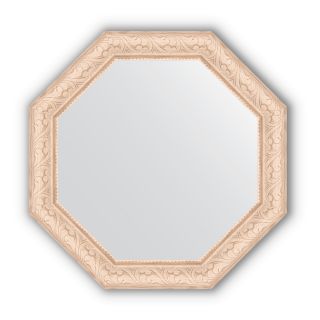 Зеркало в багетной раме Evoform Octagon BY 3697 беленый дуб