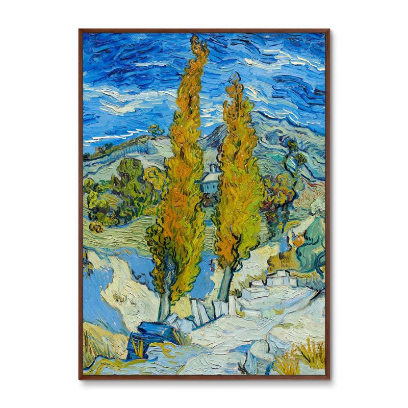 Репродукция картины на холсте The Poplars at Saint-Remy, 1889г. ArtNoMore BD-2090822 фото 2