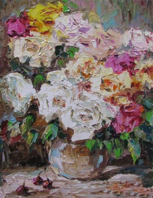Картина "Розы летом" Светлана Круглова