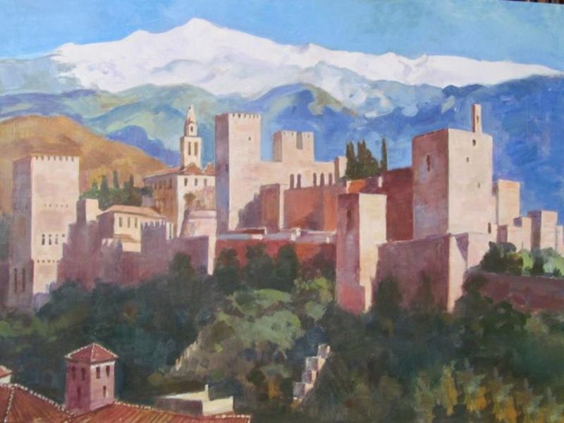 Картина "Альгамбра.Вид на Сьерра-Неваду" Владимир Лаповок
