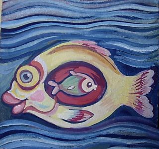 Картина "Рыба поела" Ягужинская Анна