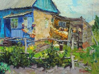 Картина "Летом" 50x70 Вилков Андрей
