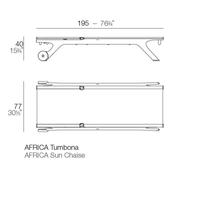 Шезлонг Africa Vondom BD-2607838