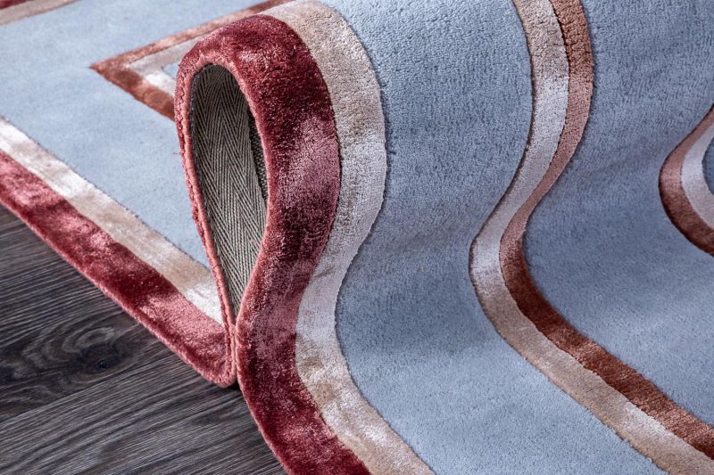 Индийский ковер из шерсти, арт-шёлка и хлопка Carpet «GEOMETRIC» G6-COLOR1 245 x 345 см фото 8