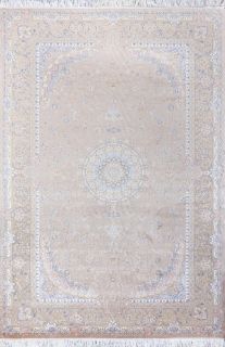 Иранский ковер из шёлка, модала и акрила Carpet «MASTERPIECE QUM» 037-22-Shahan-1521-KHAK 200 x 300 см