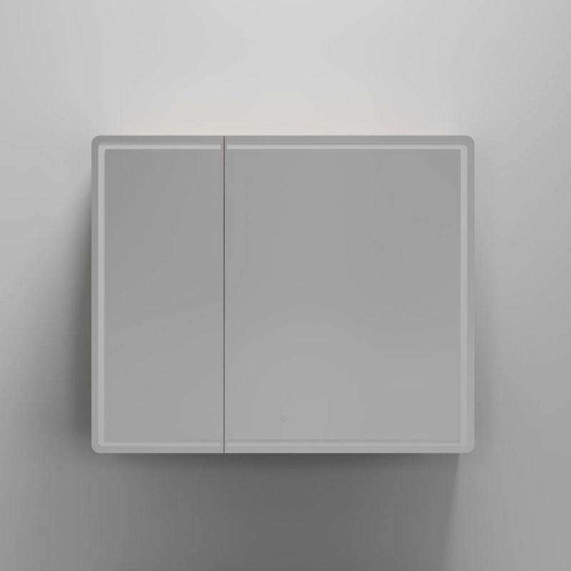 Зеркальный шкаф SANCOS Mirror MI90EG, 89х74 см, с подсветкой, дуб галифакс натуральный фото 4