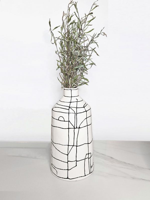 Ваза Sotogrande Black line narrow mouth vase A BD-3048964 фото 3