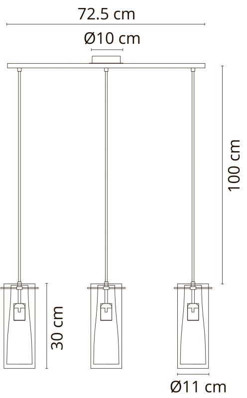 Светильник подвесной Arte Lamp ARIES A8983SP-3CC