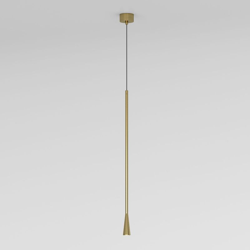 Светильник подвесной светодиодный Elektrostandard Vist 7W 3000K латунь 50312 LED фото 2