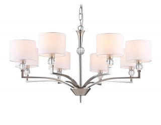 Подвесная люстра с абажурами и хрусталем Ambrella LH 40W E14 LH71123