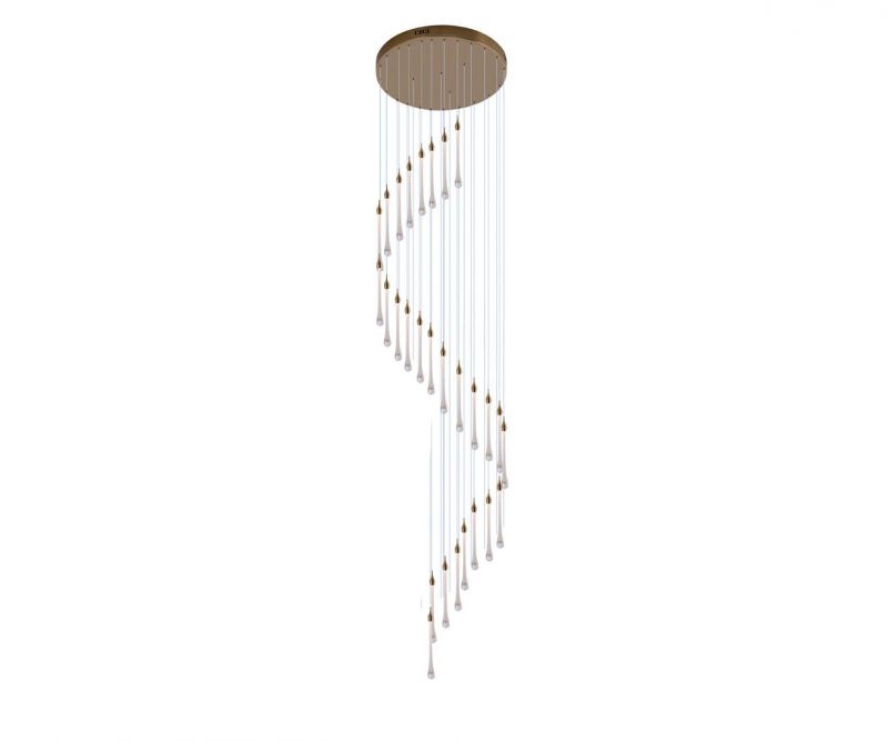 Подвесной светильник KINK Light Асмер латунь Led 84W 07860-28A,36 фото 1