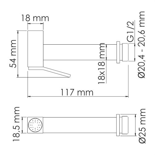 Гигиеническая лейка WasserKRAFT A136