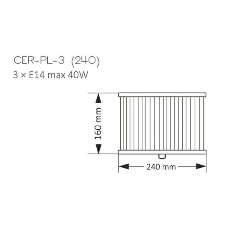 Люстра Kutek CERO CER-PL-3(N)240