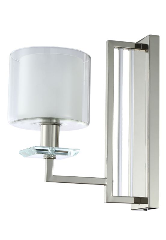 Бра Crystal Lux NICOLAS AP1 NICKEL/WHITE фото 1