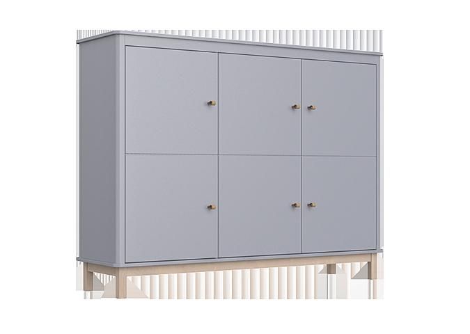 Шкаф Ellipsefurniture Classic низкий (серый) CLMBCA03020199