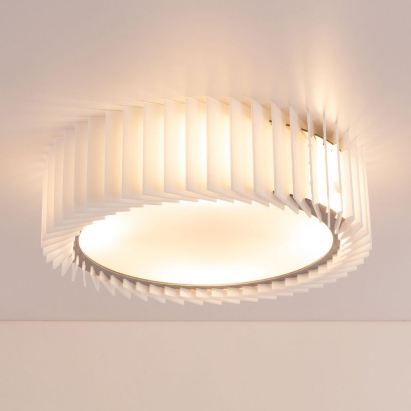 Потолочный светильник Woodled Rotor Chandelier white acrylic , S , вплотную к потолку RC-04-S