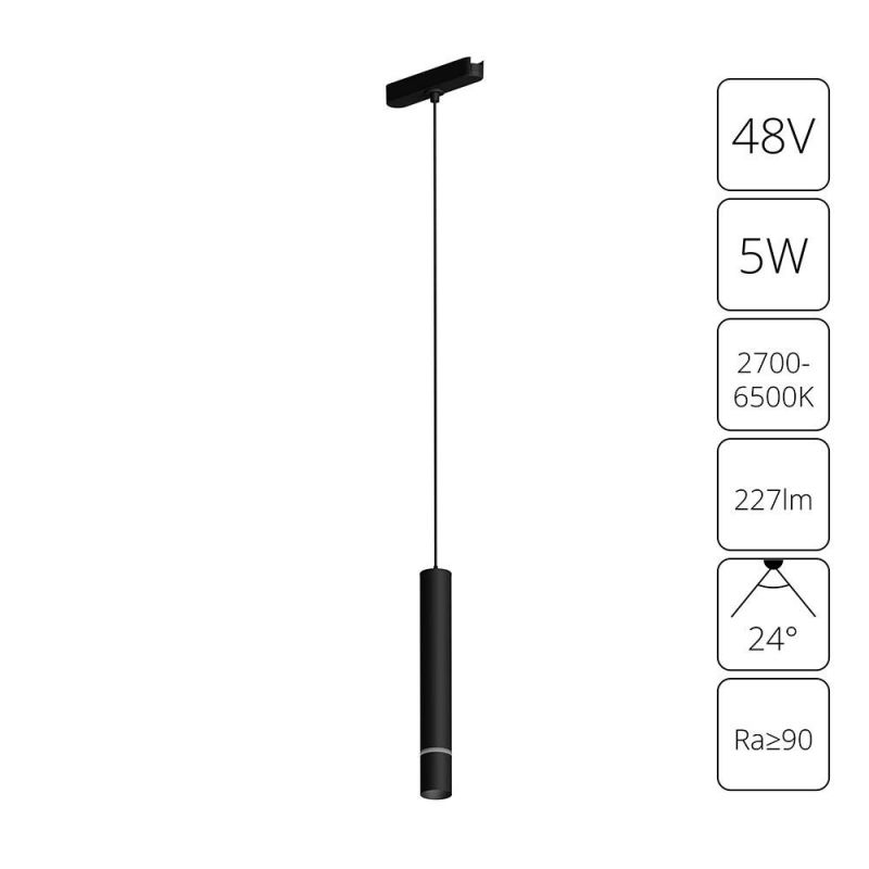 Магнитный трековый светильник Arte Lamp RAPID A2959PL-1BK фото 1
