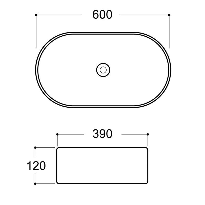 Раковина-чаша Aqueduto Espiral ESP0230, 60 см, серая матовая