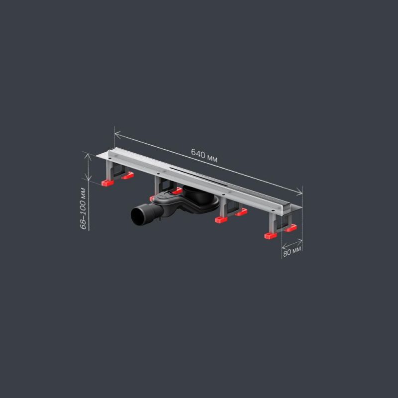 Душевой лоток AM.PM MasterFlow W01SC-S11-060-05SB сталь