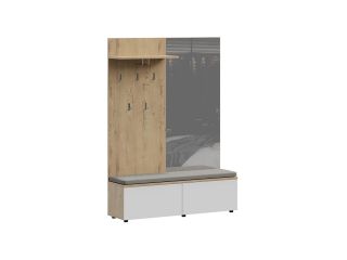 Композиция мебели (тумба большая, вешалка, зеркало) Modus 6 ОГОГО Обстановочка белый BD-1745202