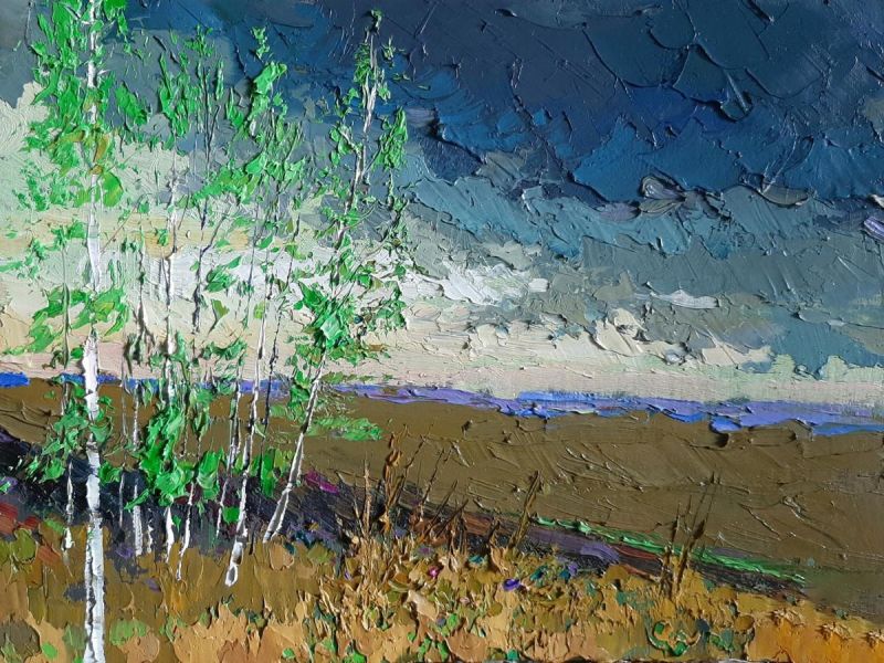 Картина "Весенний ветер" 40x30 Головченко Алексей