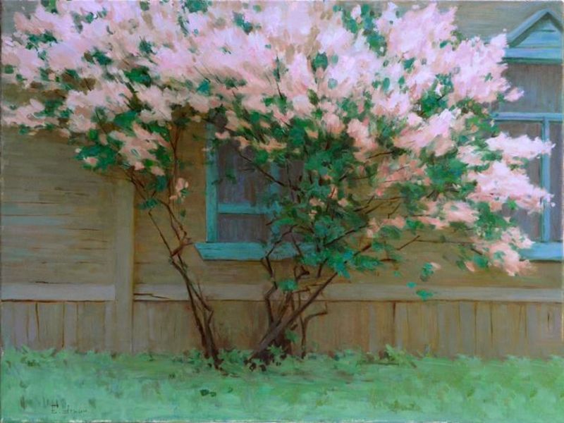 Картина "Окна в сад" 80x60 Евгений Уткин