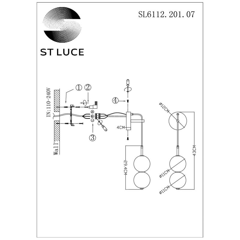 Бра ST Luce ODE SL6112.201.07