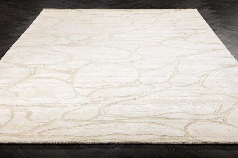 Индийский ковер из арт-шёлка и шерсти Carpet «EVEREST» 2023062-BEIGE 170 x 241 см