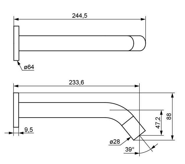 Сенсорный смеситель для раковины ESKO SNR28