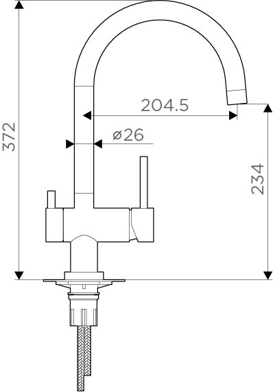 Смеситель для кухни Omoikiri Yamada-Sa 4994286