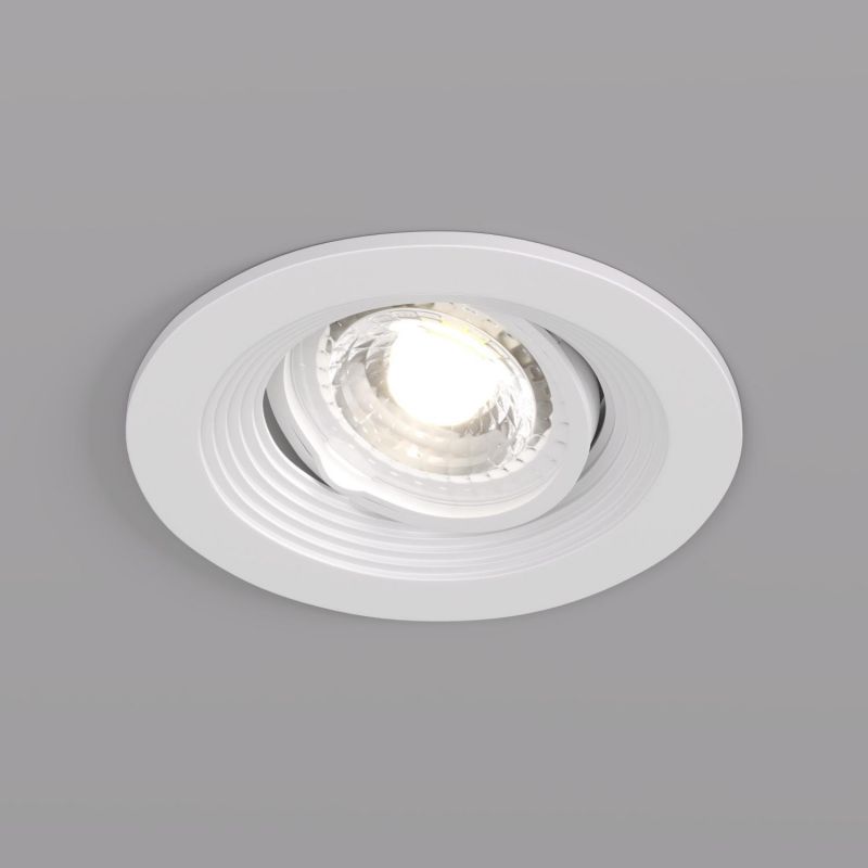 Встраиваемый светильник Denkirs IP 20, 10 Вт, GU5.3, LED, белый, пластик DK3029-WH фото 2