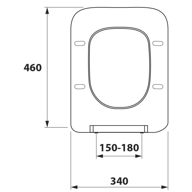 Крышка для унитаза OWL Eter Cirkel-H, OWLC19-002