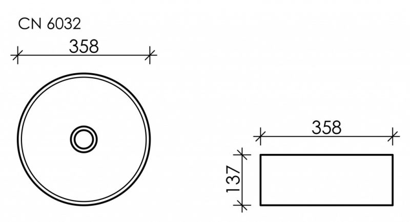 Раковина-чаша круглая Ceramica Nova Element CN6032 Ø36 фото 8