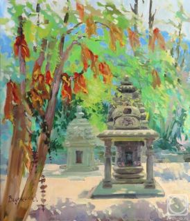 Картина "Гималаи. Чандерлок, Индуистский храм" Ведешина Зинаида