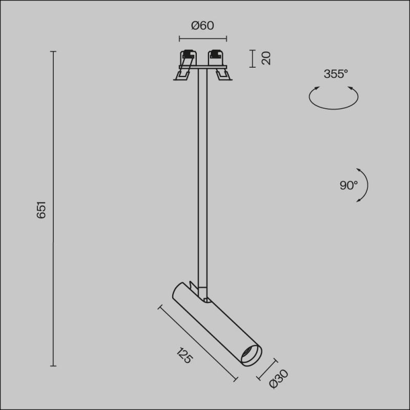 Подвесной светильник Maytoni P141RS-L125-6W3K-B