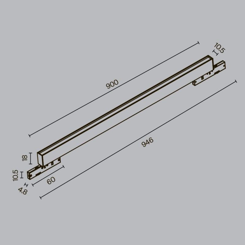 Трековый светильник Maytoni Basis TR192-1-21W2.7K-B